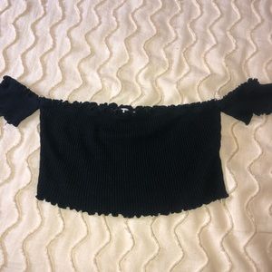 Off the shoulder crop top